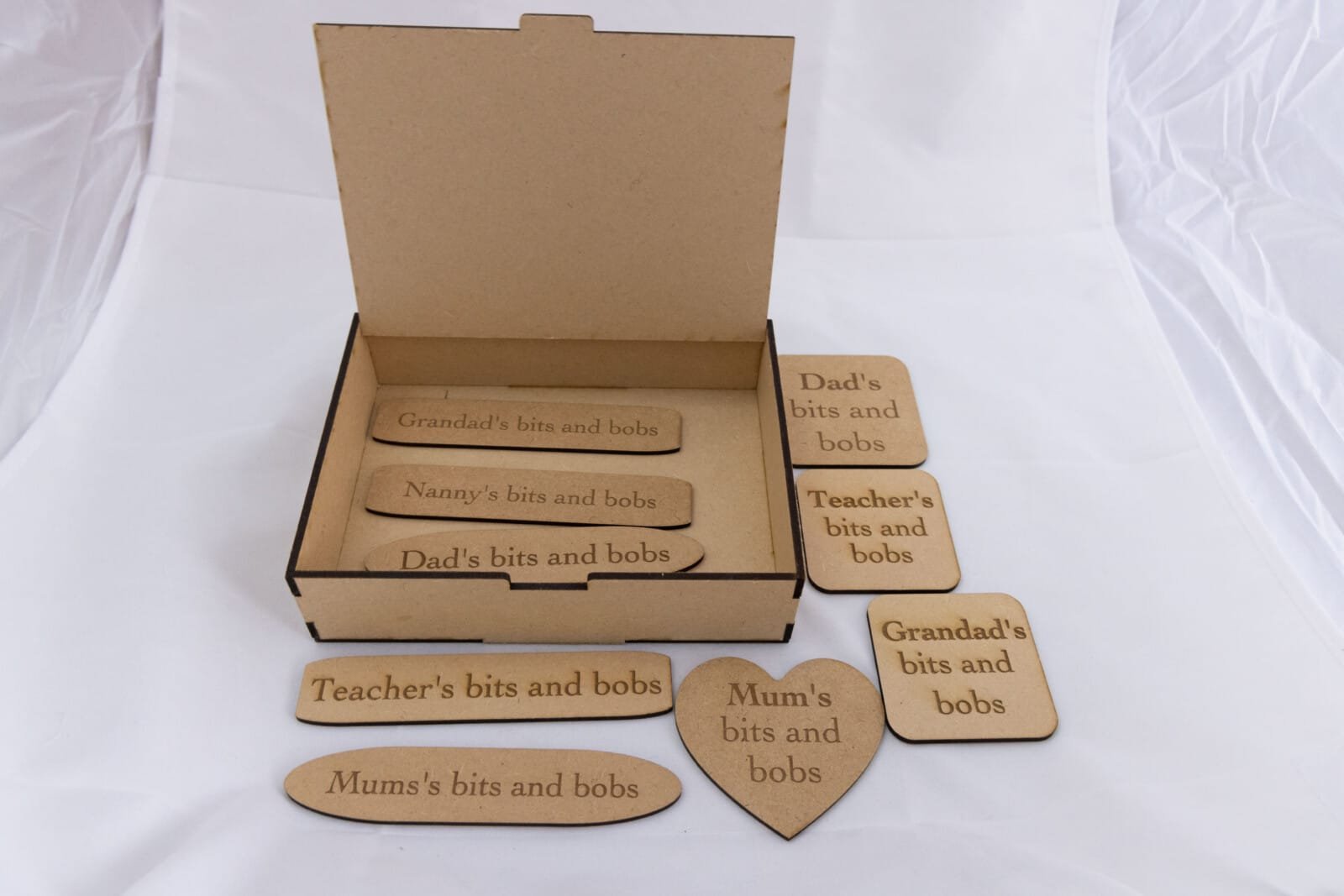 Boxes with engraved plaque