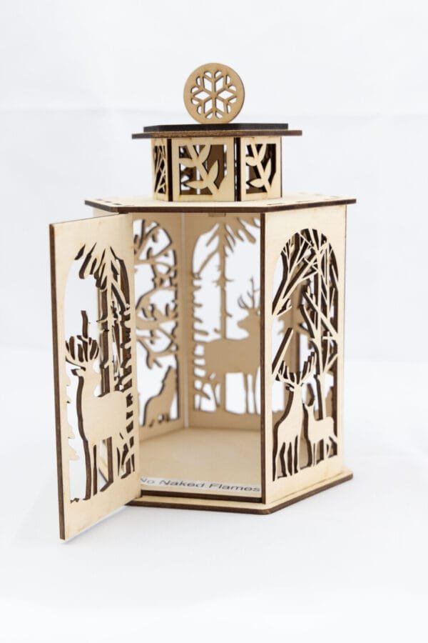Lantern - Deer and Snowy Wolves. - Image 7