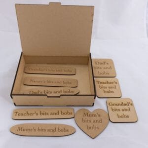 Boxes with engraved plaque