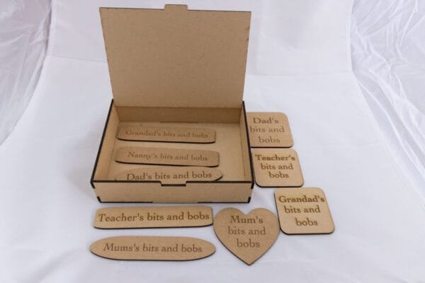 Boxes with engraved plaque