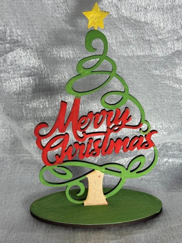 Merry Christmas Tree and Stand - Image 2